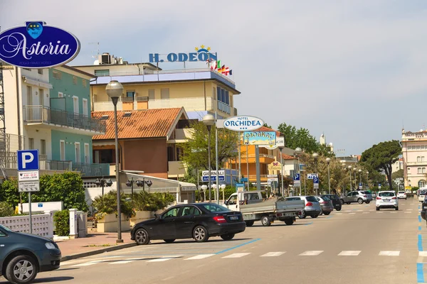 Lázeňské hotely na pobřeží v cervia, Itálie — Stock fotografie