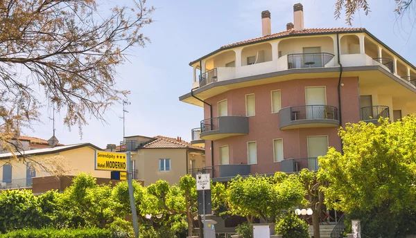 Hotel Spa na wybrzeżu w miejscowości cervia, Włochy — Zdjęcie stockowe