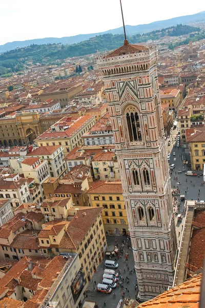 Bovenaanzicht van het historische centrum van florence, Italië — Stockfoto