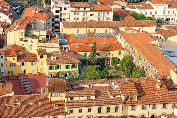 Bovenaanzicht van het historische centrum van florence, Italië — Stockfoto