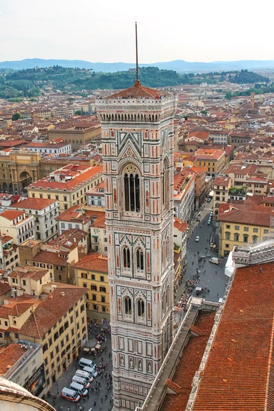 Bovenaanzicht van het historische centrum van florence, Italië — Stockfoto