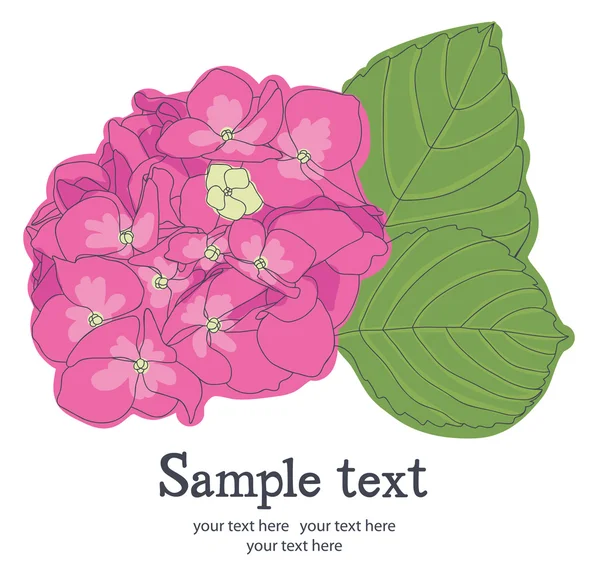 Carte fleurs — Image vectorielle