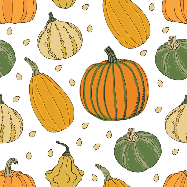Pumpkin background — Stock Vector