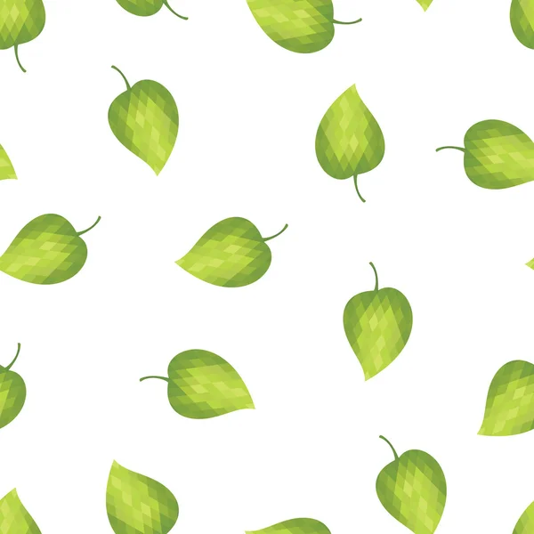 Abstrakter Hintergrund grüne Blätter — Stockvektor