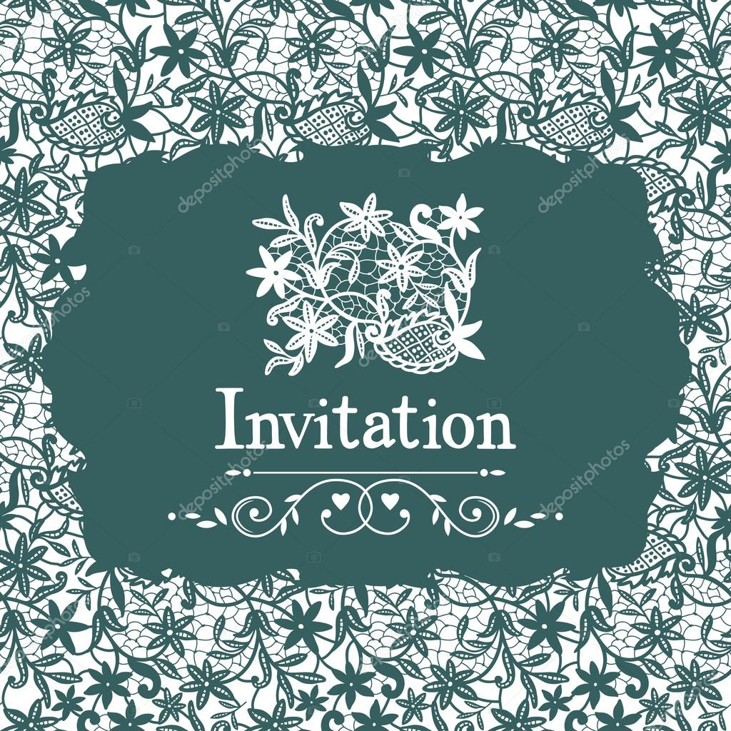 Lace invitation