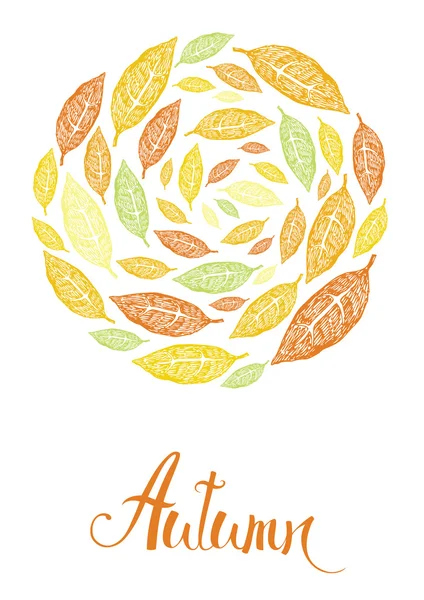 Autumn card — Stock Vector