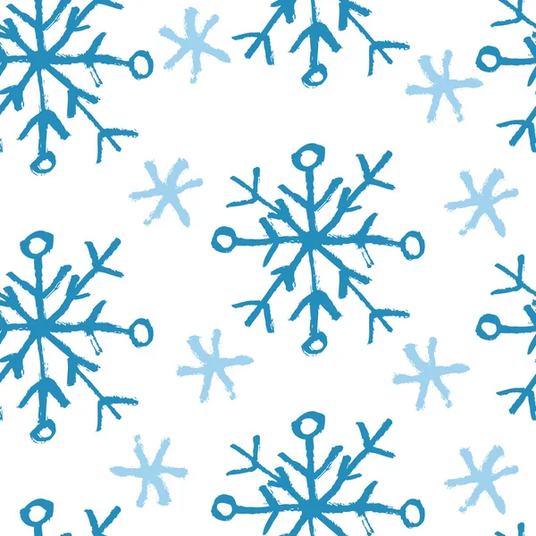 Blaue Schneeflocken Hintergrund — Stockvektor