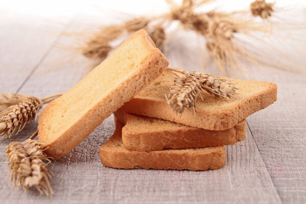 Rusk and wheat