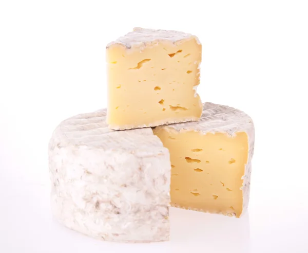 Formaggio isolato — Foto Stock