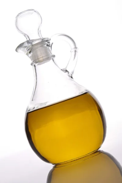 Оливкова олія графин — стокове фото
