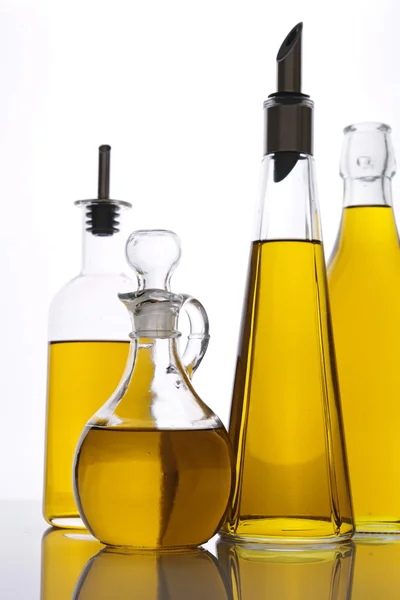 Sortiment av karaff olivolja — Stockfoto