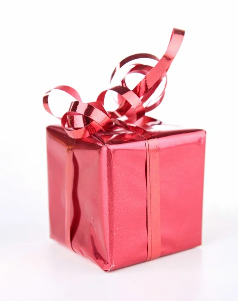 Isolated red gift box — Stock Photo, Image