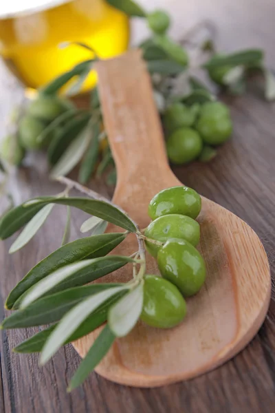 Aceitunas verdes — Foto de Stock