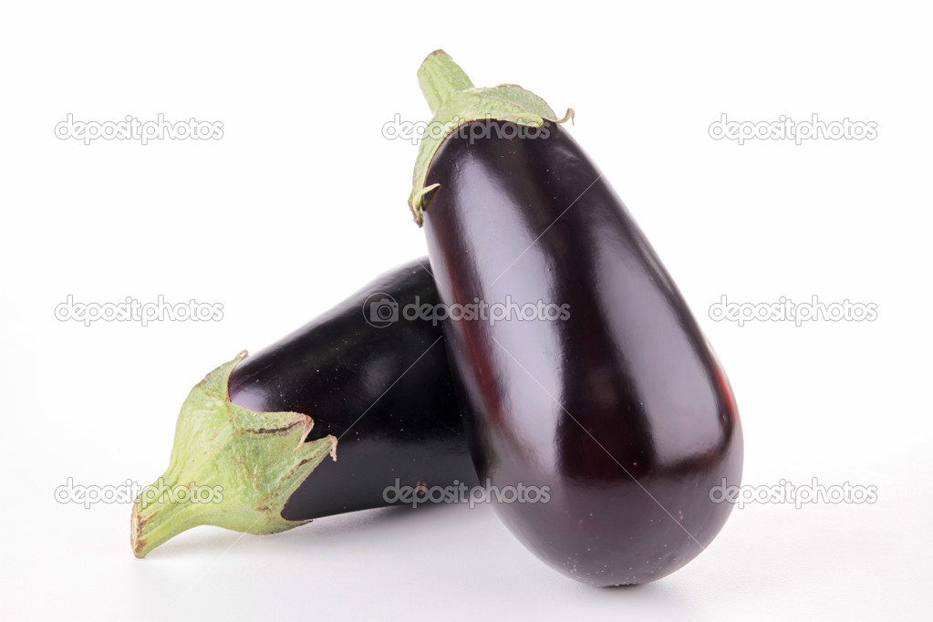 Isolated eggplant