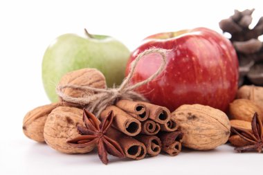 elma meyve dekorasyon beyaz