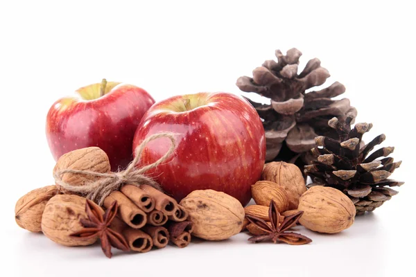Manzana e ingredientes — Foto de Stock