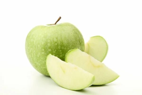Grønt eple – stockfoto