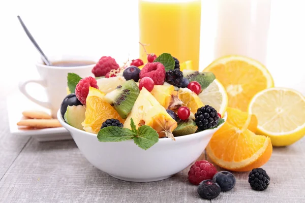 Colazione sana con frutta — Foto Stock