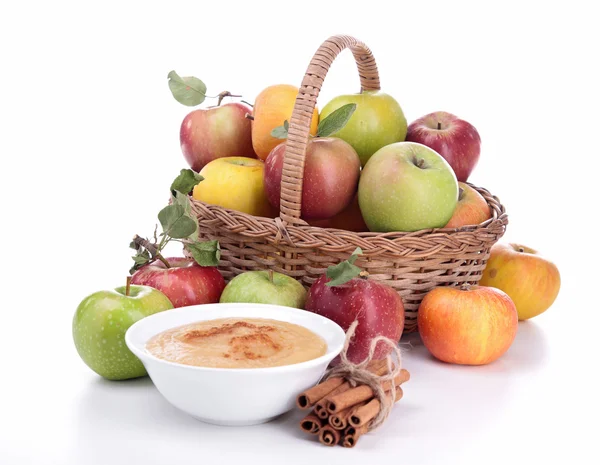 Bowl of applesauce — Stock Photo, Image