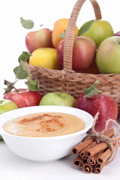 Cuenco de compota de manzana — Foto de Stock