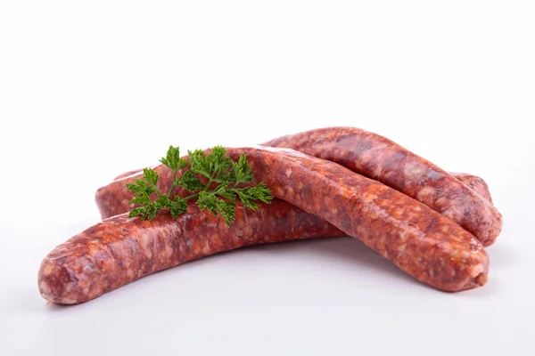 Salsiccia cruda — Foto Stock