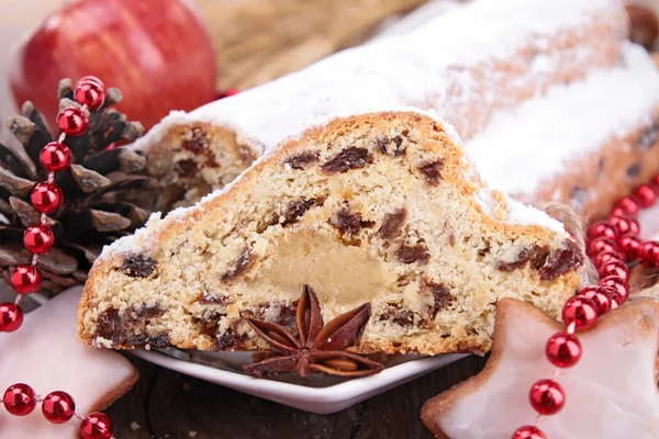 Fruit stollen — Stock Photo, Image