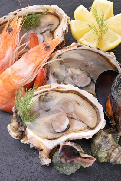 Assortment of seafood — Stock Photo, Image