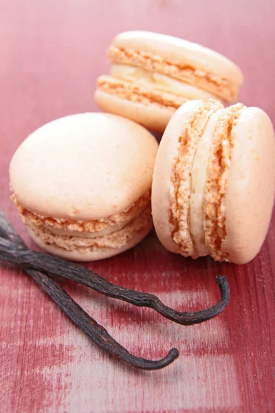 Macaron alla vaniglia — Foto Stock