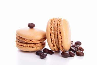 beyaz izole kahve macaroons