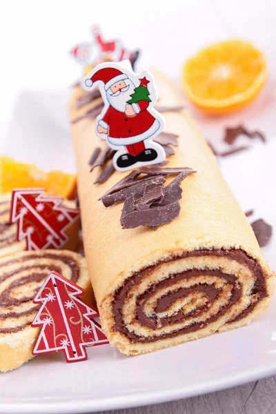 Pastel de Navidad decorado — Foto de Stock