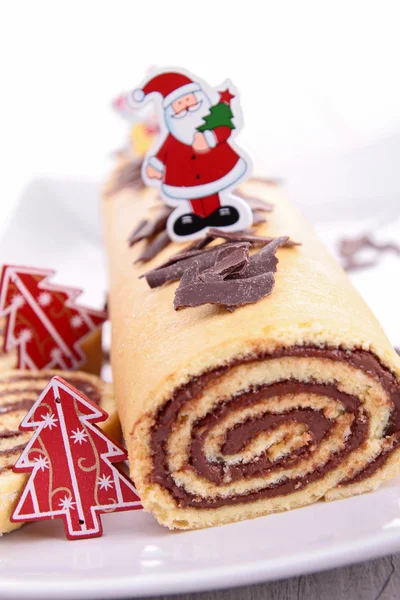 Pastel de Navidad decorado —  Fotos de Stock