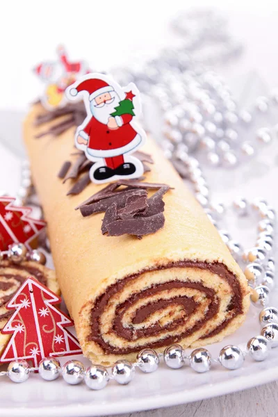 Pastel de Navidad decorado — Foto de Stock