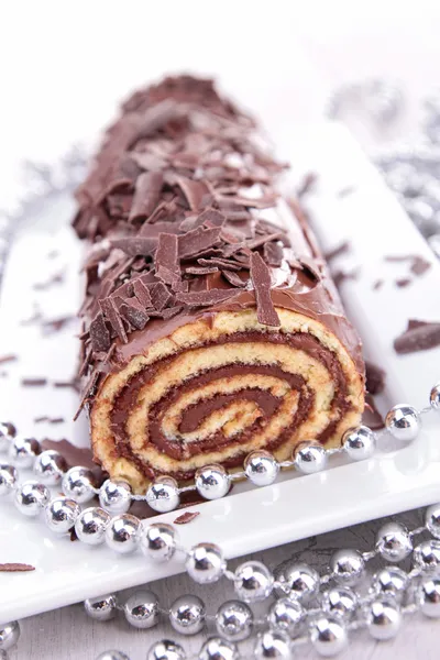 Yule log — Stock Photo, Image