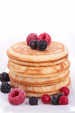 çilek meyve ile Pancakes
