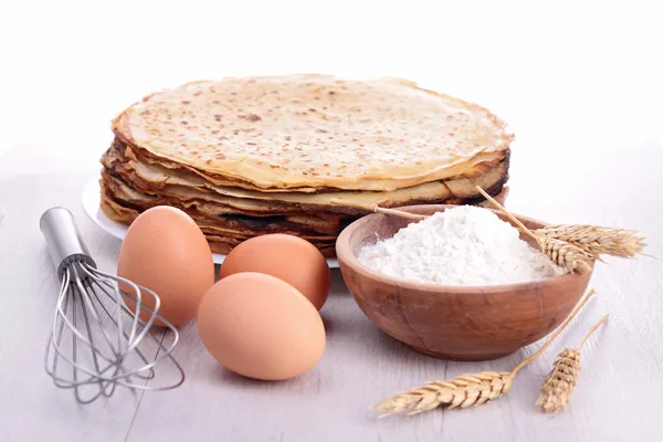 Ingrediente da forno e crepes — Foto Stock