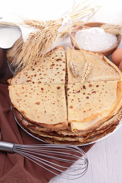 Crepe e ingrediente —  Fotos de Stock