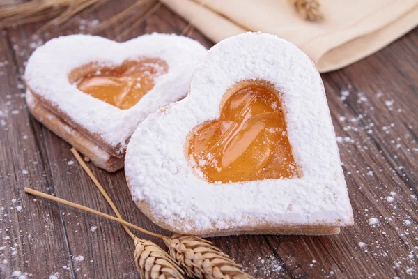 Heart shape biscuit — Stock Photo, Image