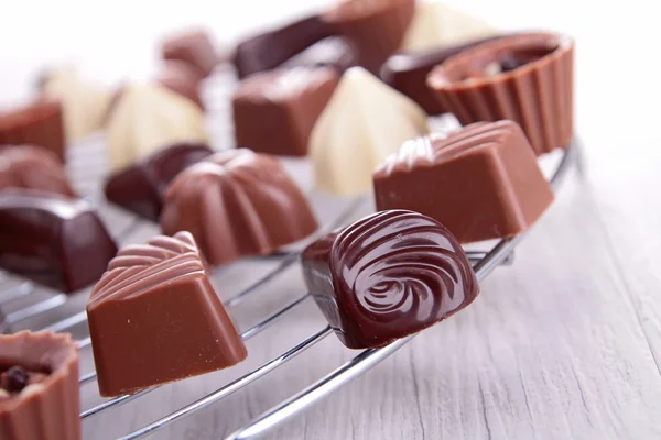Sortiment av choklad — Stockfoto