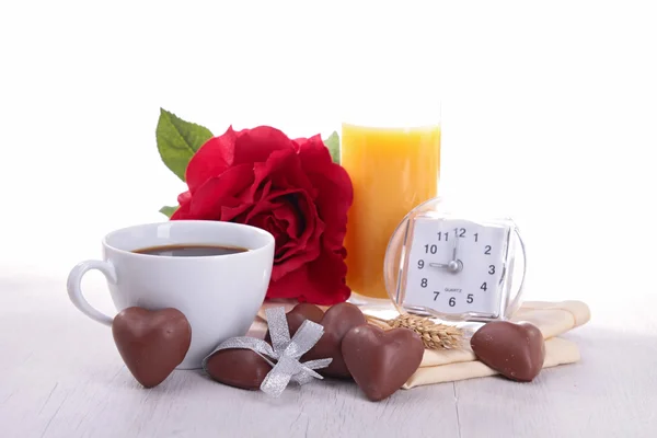 Petit déjeuner de Saint-Valentin — Photo