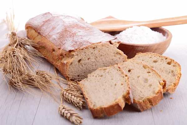 Pâine și grâu — Fotografie, imagine de stoc