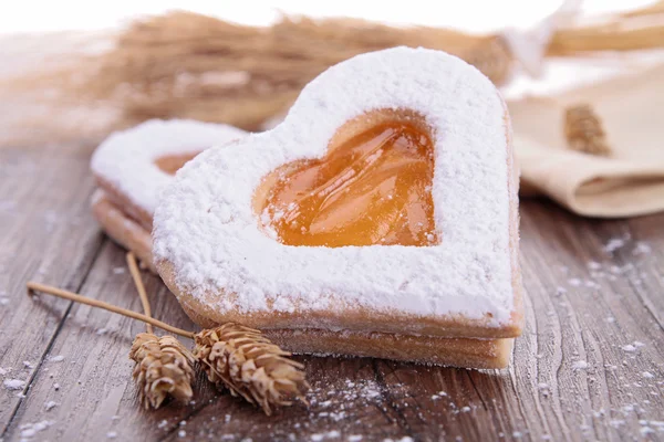 Galleta en forma de corazón —  Fotos de Stock