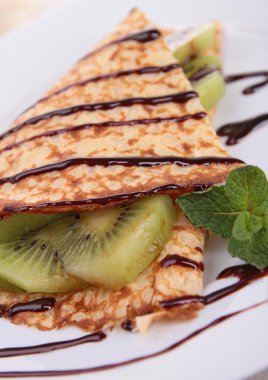 çikolatalı krep kivi