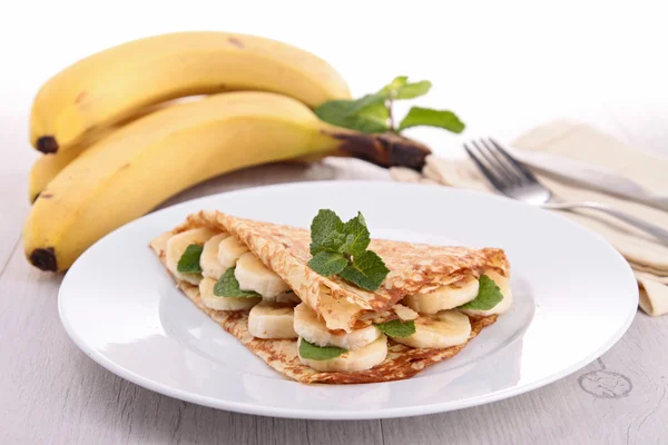 Banana crepe — Stockfoto