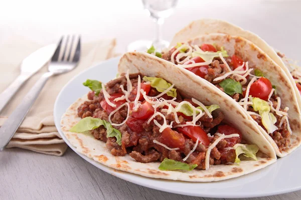 Beef taco — Stock Photo, Image