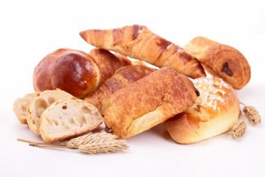 Assortment of bread and pastries clipart