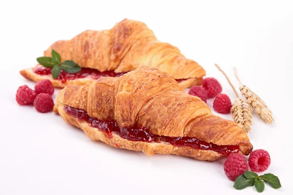 Izolované croissant s plody — Stock fotografie
