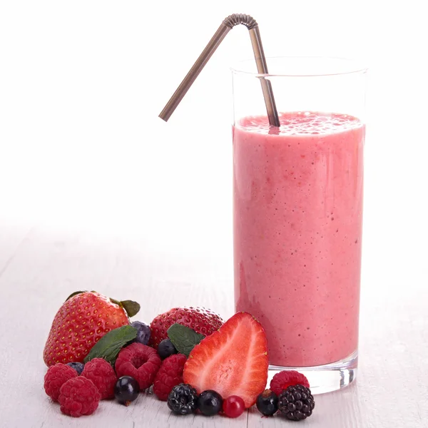 Batido de fresa — Foto de Stock