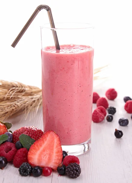 Çilekli Smoothie — Stok fotoğraf