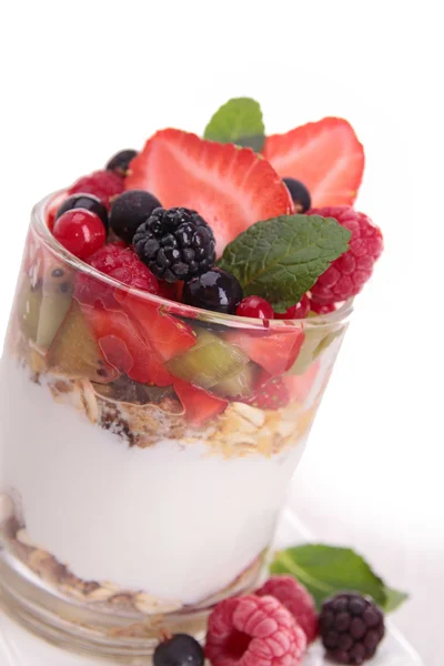 Gesundes Frühstück mit Früchten — Stockfoto