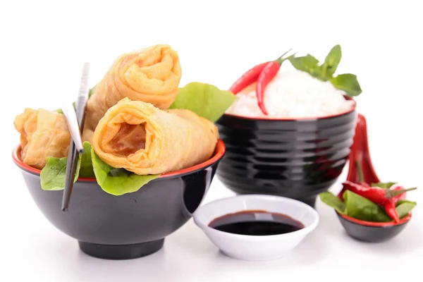 Isolated spring roll — Stock Photo, Image